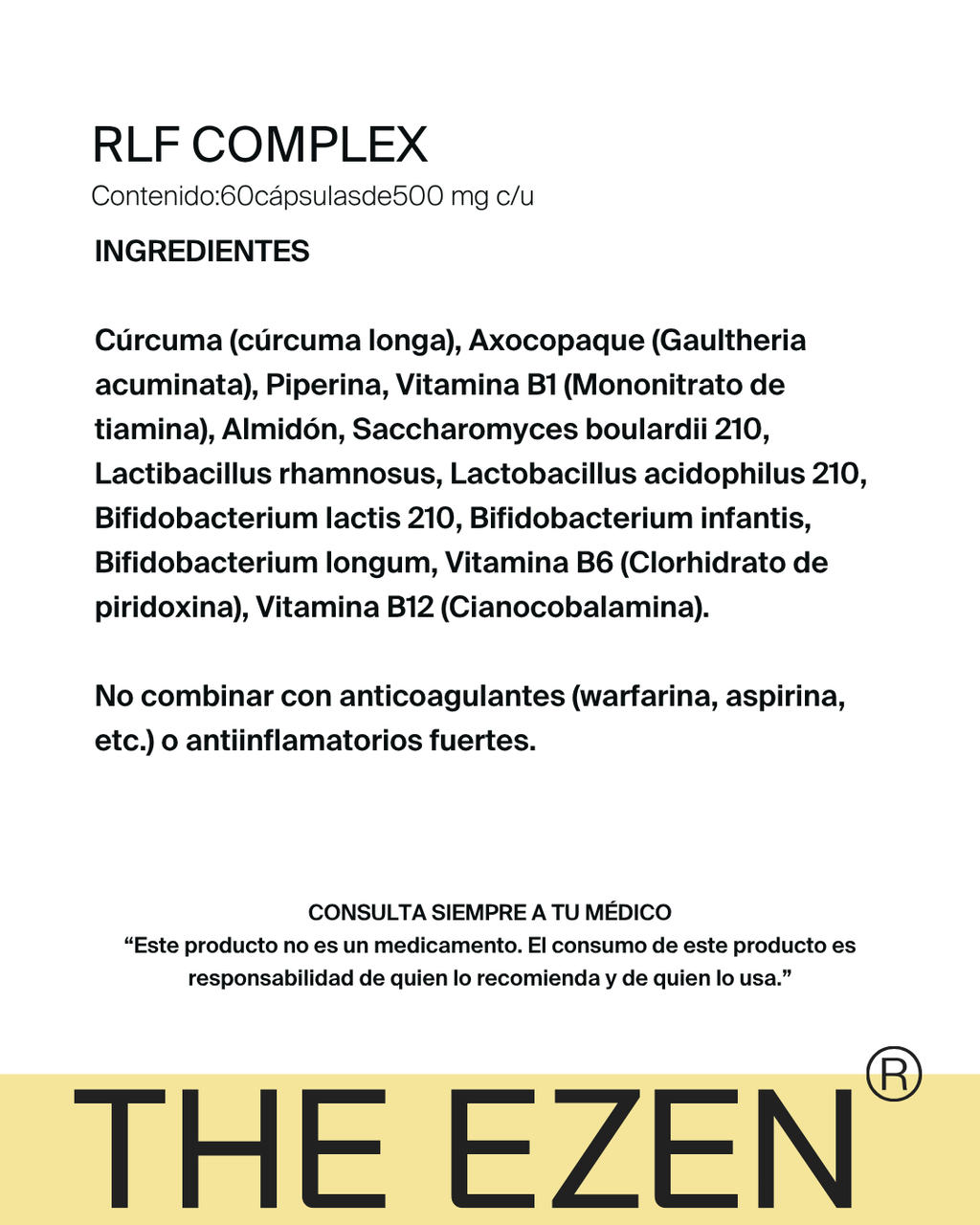 RLF Complex: Suplemento natural para cólicos, migraña e inflamación