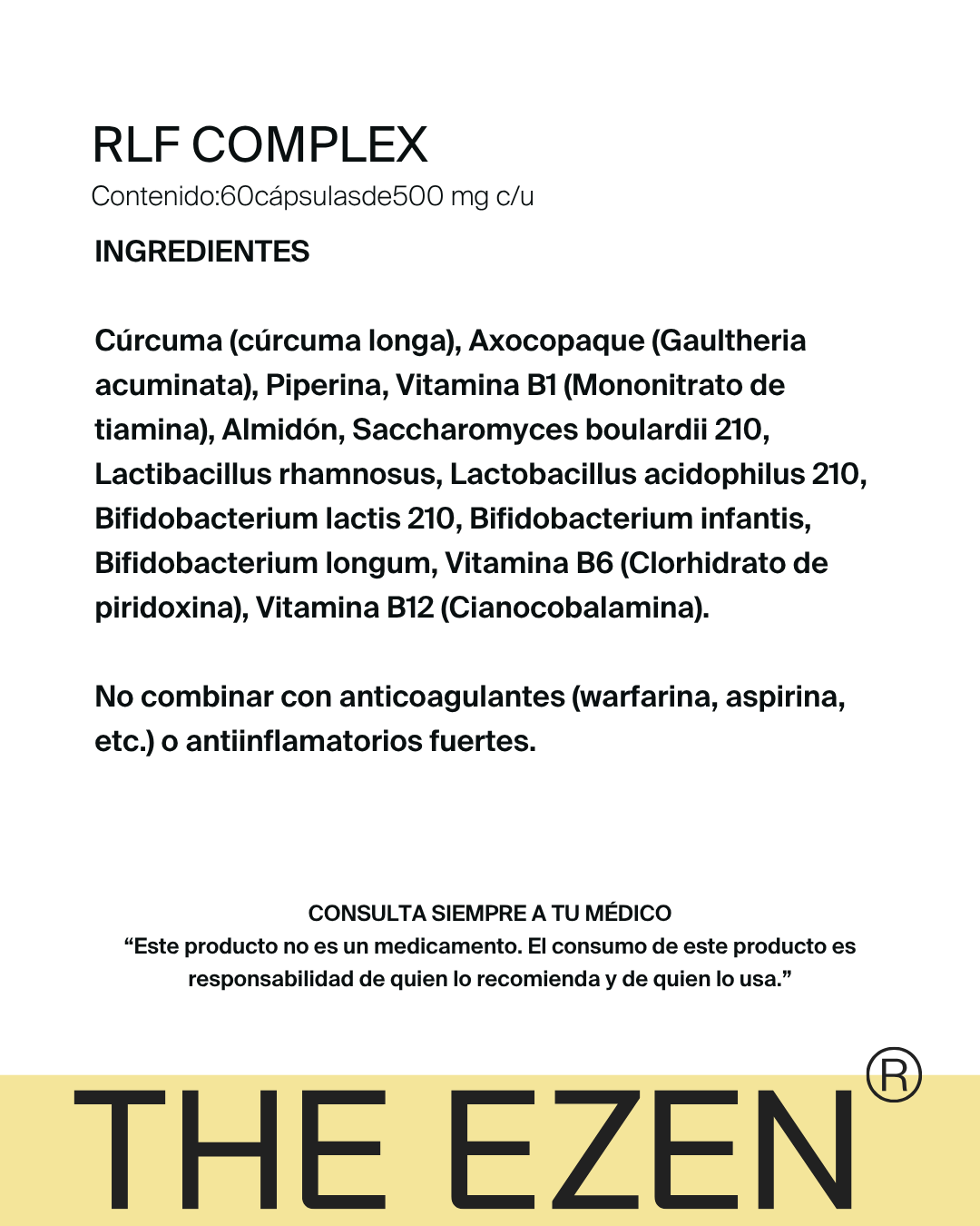 RLF Complex: Suplemento natural para cólicos, migraña e inflamación